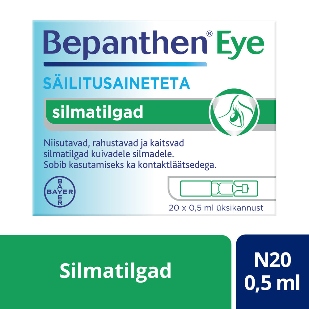 Bepanthen silmätipat 20 x 0,5 ml 